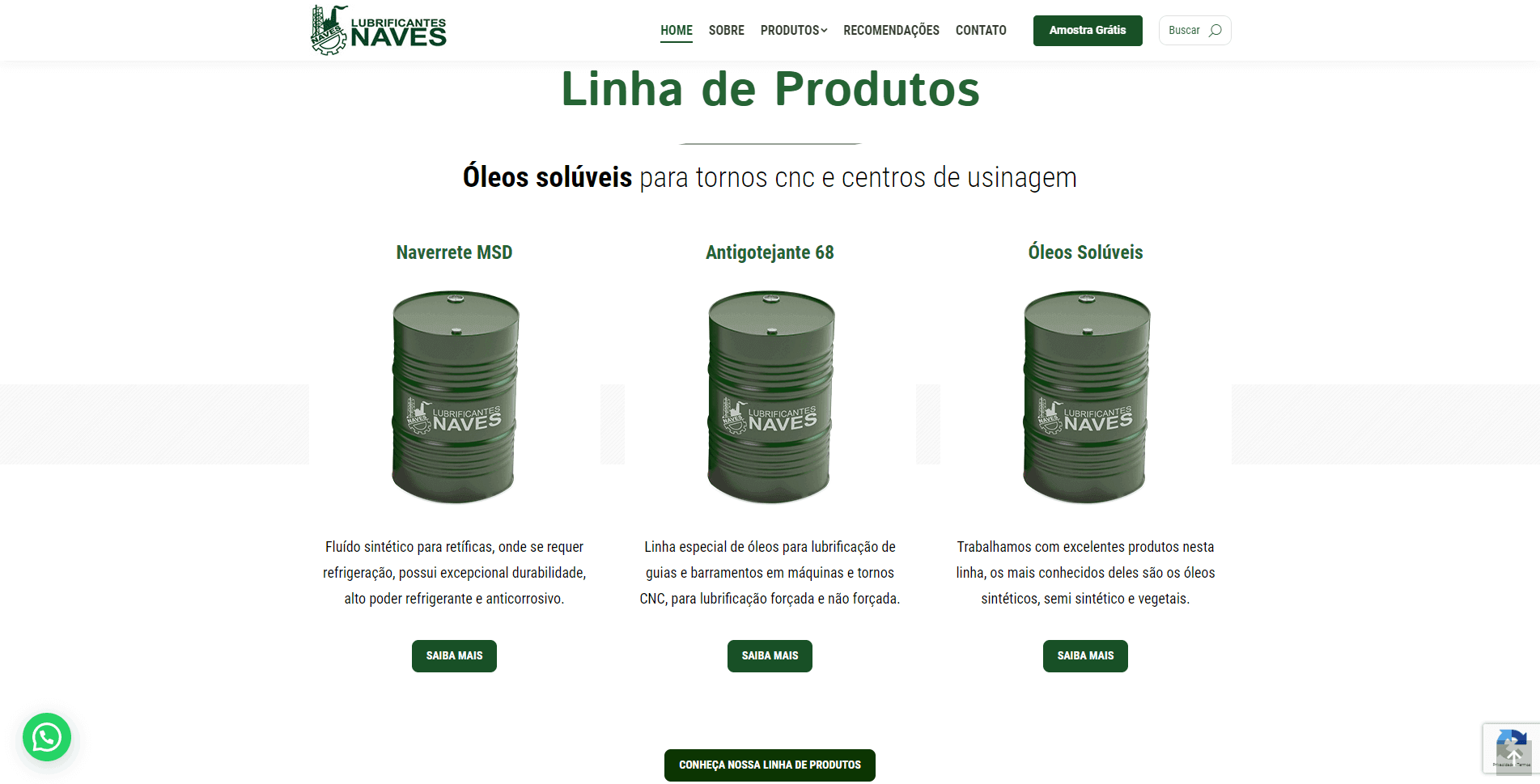 Site Naves Lubrificantes