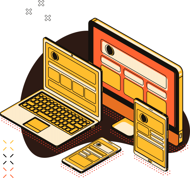 Criação de sites profissionais responsivos e otimizados para vários dispositivos