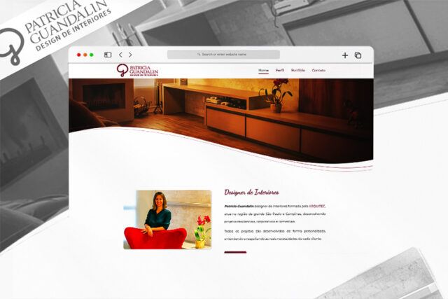 Site Patrícia Guandalin Designer de Interiores