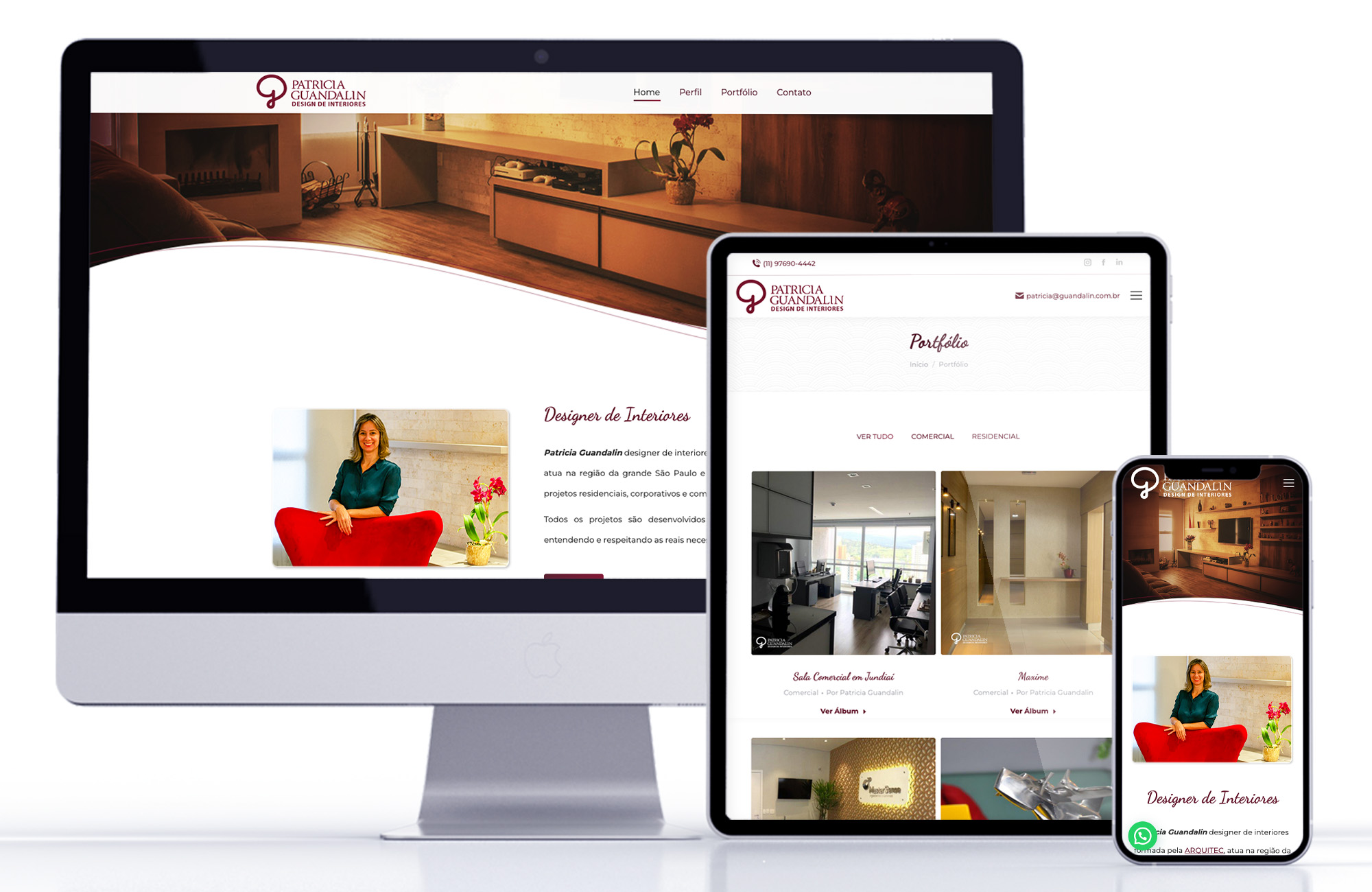 Site Patrícia Guandalin Designer de Interiores Site Patrícia Guandalin Designer de Interiores